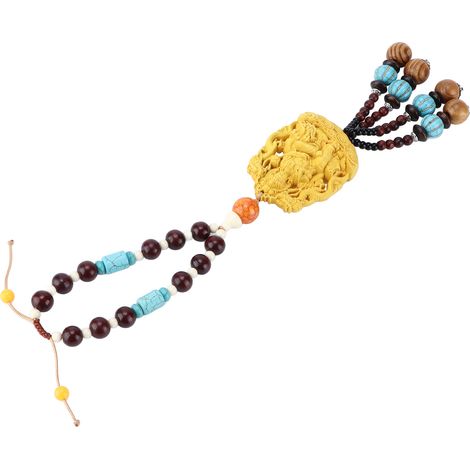 Pendentif Automobile en Bois de Buis, Décoration Murale Minimaliste pour Intérieur Élégant (1/5)