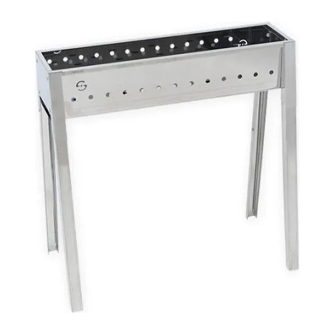 Lisa Milano 50 barbecue au charbon de bois en acier inoxydable pour arrosticini