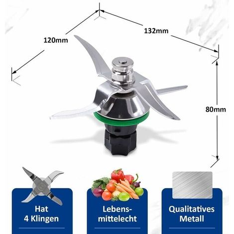 Couteau Thermomix TM5, Lame pour Robot Thermomix Vorwerk TM5, Pièce Détachée et Accessoire de Rechange - RWAutres accessoires de cuisine (1/4)