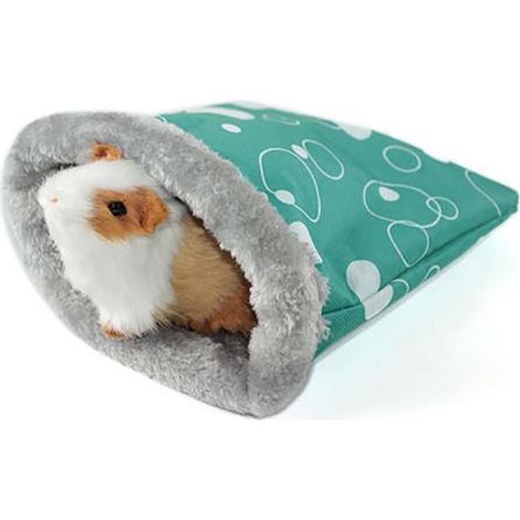 Nid douillet en polaire pour hamster, maison lit moelleuse pour cochon d'Inde, rat, petit animal, sac de couchage souris (1/5)
