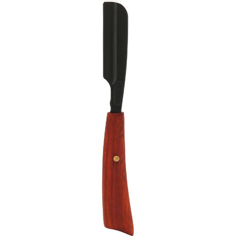 Support de rasoir vintage en alliage de zinc avec manche droit et finition acajou, support pour rasoir de coiffeur, support pour tondeuse à sourcils, support pour rasoir à barbe, S53-6 noir (1/5)