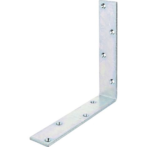 Équerre de poutre 200 x 200 x 40 mm – Acier passivé – Trous fraisés – Marque Alberts