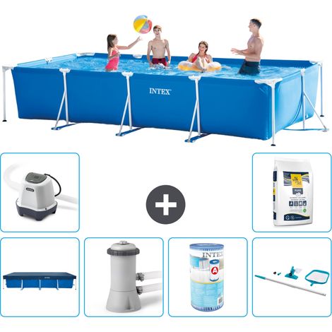 Intex Piscine Tubulaire Rectangulaire - 450x220x84 cm - 7-pièces  S30267 (1/5)
