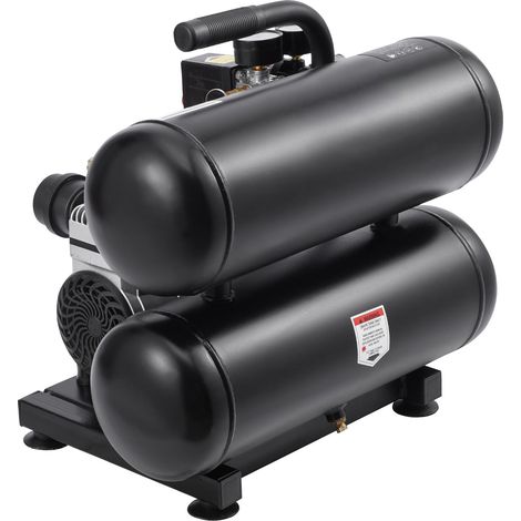 Compresseur d'air 4,6 gallons, 1 CV, 2,0 CFM à 90 PSI, pression max 120 PSI, silencieux 80 dB, portable, pour réparation auto, gonflage pneus, peinture. (1/5)
