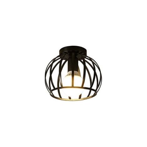Retro Industrial Metal Cage Ceiling Lamps, Compatible with Porch Hallway Kitchen Bathroom Lighting,e27,Chandelier Light Fixture (1/5)