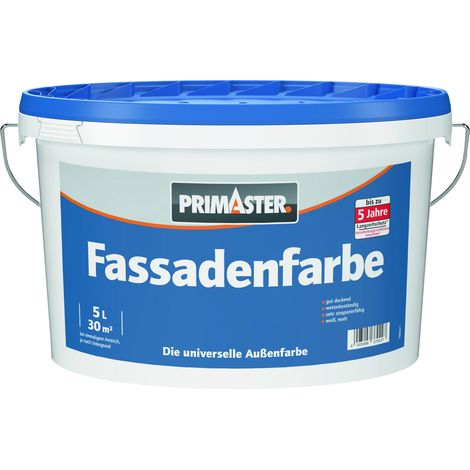 Primaster Fassadenfarbe 5 L weiß Außen