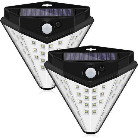 Nouvelle lampe solaire à détecteur de présence, 32 LED, applique murale extérieure étanche pour jardin. (1/5)
