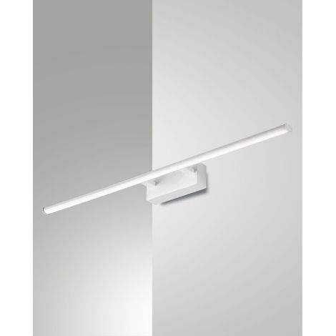 Nala Lampada da Parete LED Integrato 15W 1850lm 3000K IP44 in Metallo e Metacrilato Colore Bianco, Design Moderno e Funzionale per Interni ed Esterni