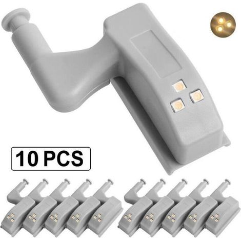 Armoire charnière lumière LED, armoire universelle armoire capteur Intelligent lampe pour cuisine chambre salon (1/4)