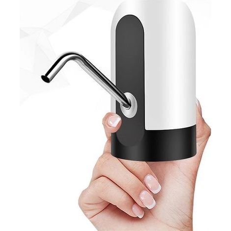 JSSEVN - Water Bottle Pump, 5 Gallon USB Charging Automatic Drinking Water Pump, Universal 2-5 Gallon Pitchers, Portable Electric Water Bottle Dispenser for Office, Camping (1/4)