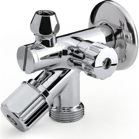 Grifo con filtro combinado de 3 vías con filtro de latón cromado APM 2558.01520 Cromo (1/2)