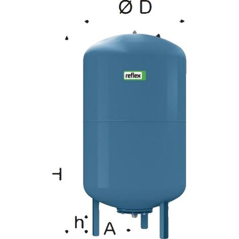 Reflex DE serbatoio a membrana blu 50 litri riscaldamento