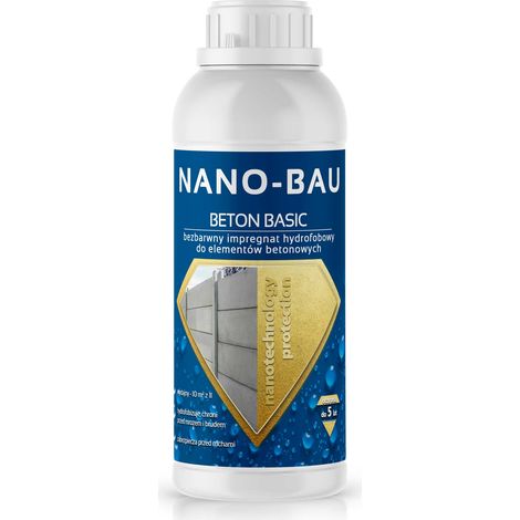 NANO-BAU BETON BASIC impregnación hidrofóbica para hormigón 1L (1/5)
