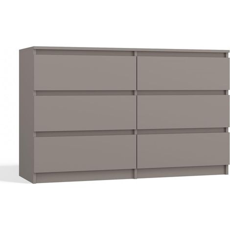 Cassettiera: 6 cassetti, Argilla, 30 x 75 x 120cm (1/5)