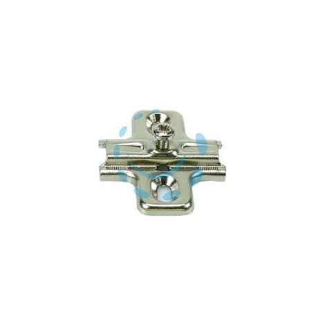 BASETTE PER CERNIERE INCASSO B2V3H - mm.3h.