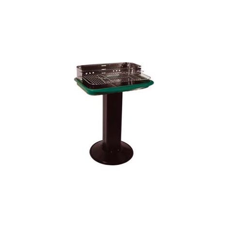 BARBECUE RETTANGOLARE CON PIEDE CENTRALE FLORIDA bracere cm.60x40 LAPILLO