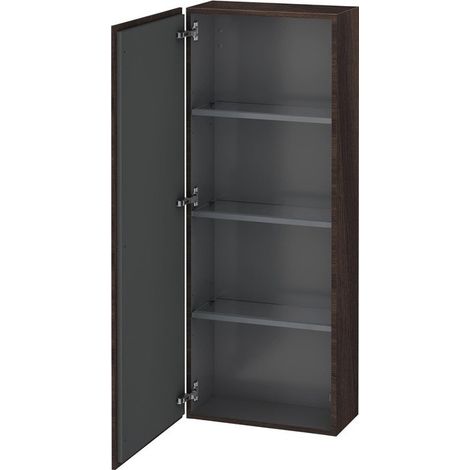 Armoire Duravit L-CUBE 500x243x1320mm ouverture gauche châtaignier