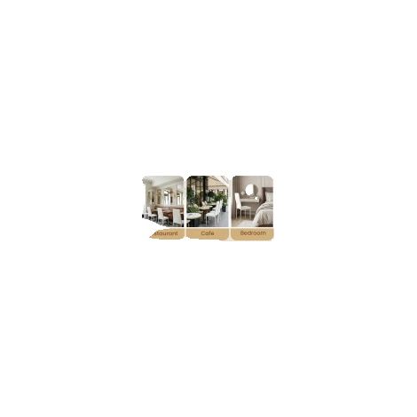 Sillas de comedor, diseño elegante, funcionalidad que ahorra espacio, color blanco, 6 piezas. (1/2)