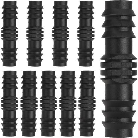 Lot de 20 raccords de tuyau, raccord de tuyau pour diamètre intérieur de 15.5 mm, système d'irrigation, tuyau goutte-à-goutte, kit de raccordement pour tuyaux pour systèmes d'irrigation (1/4)