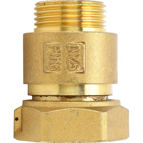 Clapet anti-retour unidirectionnel télescopique pivotant pour compteur d'eau, raccord fileté en laiton DN25 x 32 (1/5)