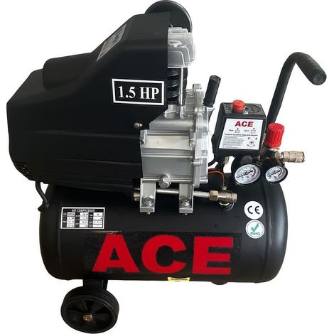 Portable Electric Air Compressor 24L 135LPM 8 BAR / 115PSI (1.5HP 1.1KW Lightweight Garage Workshop)