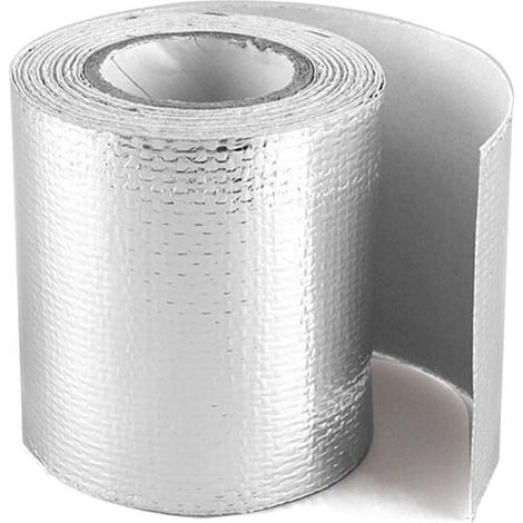Ruban Thermique - 5 m - Isolant Thermique Réfléchissant pour Échappement et Admission d'Air - Auto-adhésif - Résistant à 200 °C (1/4)