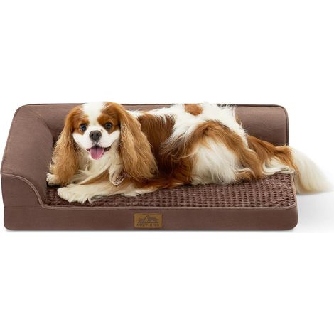 Panier pour Chien Orthopédique, Chiens Petits et Moyens, Marron (1/5)