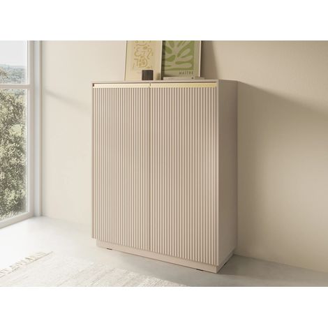 AX LIVING Kommode Modern Lirio KW103 103 cm breit, stilvoll, beige