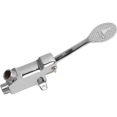 1 Valve à pédale de robinet, Acier inoxydable, Économie d'eau, Blanc, Pour cuisine, salle de bain, hôpital (1/3)