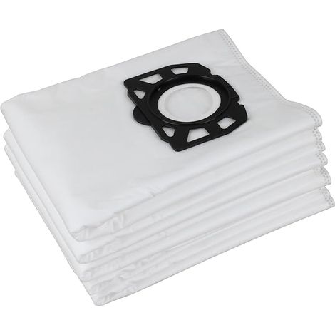 Paquete de 5 bolsas de filtro de vellón para aspiradoras de líquidos y sólidos – Compatible con WD4, WD5, WD5/P, MV4, MV5 y MV6 – Duraderas para limpieza en seco y húmedo (1/4)