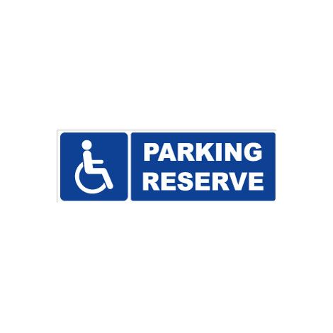 Panneau Parking réservé aux handicapés - Rigide 450x150mm - 4062952