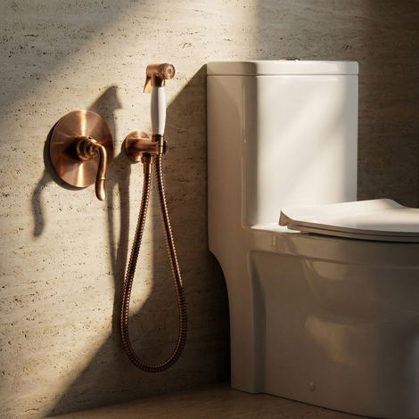 Ensemble de Bidet Nostalgie Cuivre Retro Encastré PaulGurkes