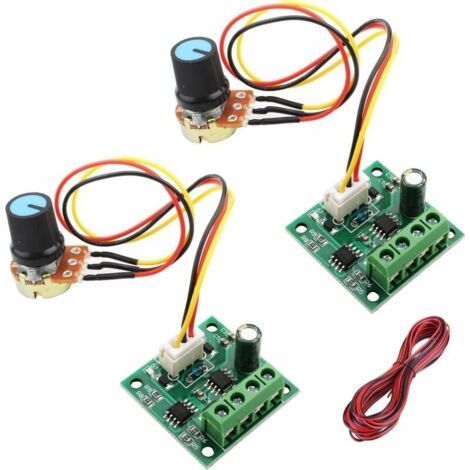 1,8 V, 3 V, 5 V, 6 V, 12 V, 2 A PWM-Drehzahlregler, 12 V DC-Drehzahlregler, 1803BW 2-teiliger Drehzahlregler-Potentiometerschalter (1/5)