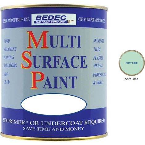 Bedec Multi Surface Paint - Gloss - SoftLime - 750ml