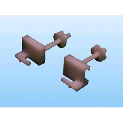 Coppia di Cerniere in nylon per fissaggio sedili WC standard Conf. 25 cp