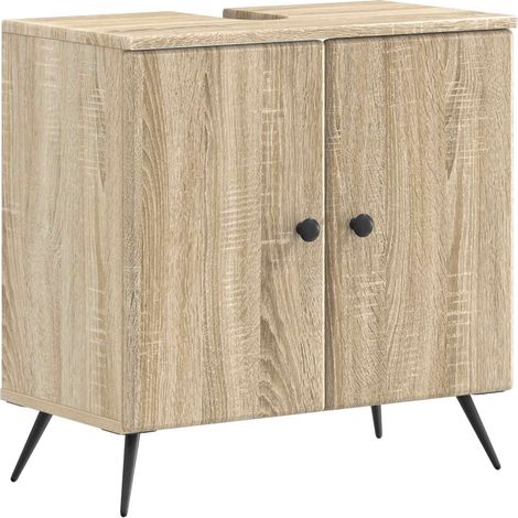 Bathroom Sink Cabinet BREDA Sonoma Oak 59.5 x 31.5x 59 cm vidaXL (1/5)