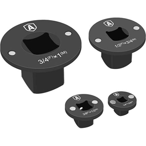 Ensemble d'adaptateurs pour douilles à impact à profil bas 3/4 po-1 po, 1/2 po-3/4 po, 1/2 po-3/8 po, 1/4 po-3/8 po, ensemble d'adaptateurs pour cliquet (1/5)