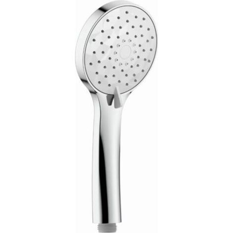 Pommeau de douche économique eau 3 jets haute pression gris, fixation standard, 1 pièce, classe énergétique A+++ (1/3)
