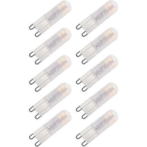 Ampoules LED G9 2 W équivalentes aux ampoules halogènes G9 20 W, 25 W et 28 W, ampoules LED G9 blanc froid 6000 K. (1/5)