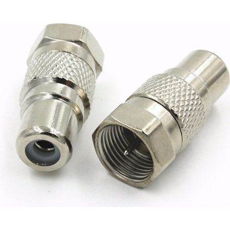 Adapter F-Stecker / RCA-Buchse 2 Stück