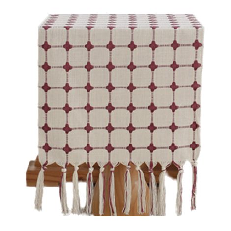 Chemins De Table - En Coton Et Chanvre - Pour Salle À Manger Table Basse Commode - 33 X 183 Cm - 1 Pièce (1/5)