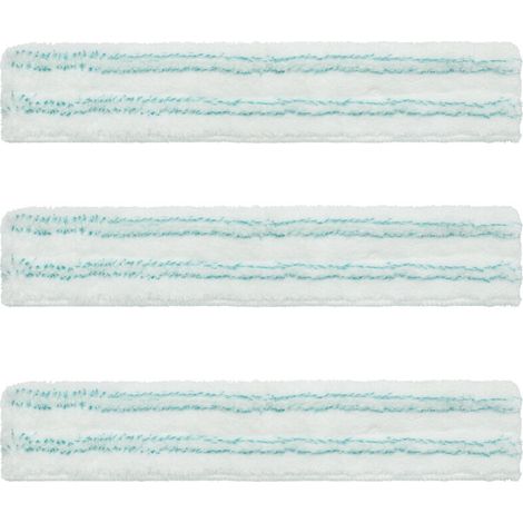 Leifheit 3 in 1 Copertura di ricambio per lavavetri, Micro Duo Copertura in microfibra per lavavetri, Spugna per la pulizia estremamente assorbente e potente, Panno per finestre e infissi