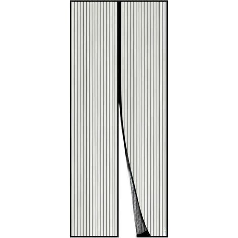 Fliegengitter Tür Magnetvorhang Insektenschutz 100x220 cm Schwarz (1/5)