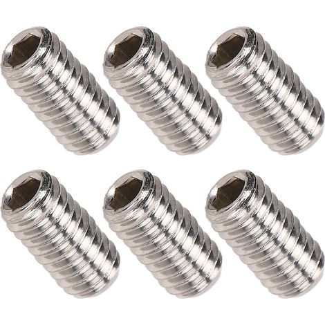 Lot de 50 vis sans tete A2-70 acier inoxydable DIN 916 boulons d'arrêt mécanique 50 vis M3x6 fixation mecanique auto meuble (1/5)