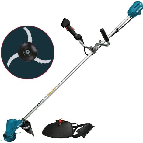 Makita DUR190UZX9 Brushless 18v Cordless Grass Line Trimmer + Brushcutter Blade (1/5)