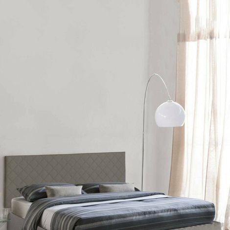 Talamo Italia Cabecero de cama Cleopatra, Cabecero en polipiel en la pared, 100% Made in Italy, adecuado para cama doble, 170x60cm, Tórtola,, con embalaje reforzado (1/4)