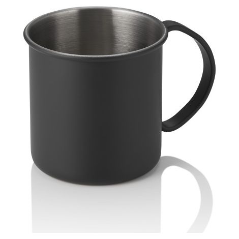 Gobelet Moscow Mule 0,45 ltr Ø 9 cm H 9 cm noir mat inox 18/8 - Was Germany (1/2)