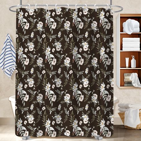 Rideau douche imperméable polyester 180x180 avec motif bâche polyester douche pour salle de bain moderne (1/5)
