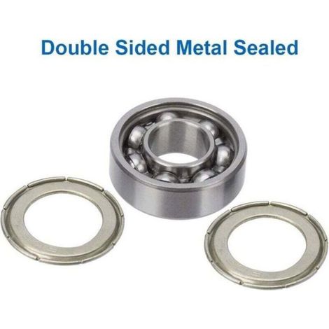 Roulements À Billes 608 ZZ - Double Blindage Métal - Pour Skateboard Rollers Scooter - 20 Pièces (1/4)