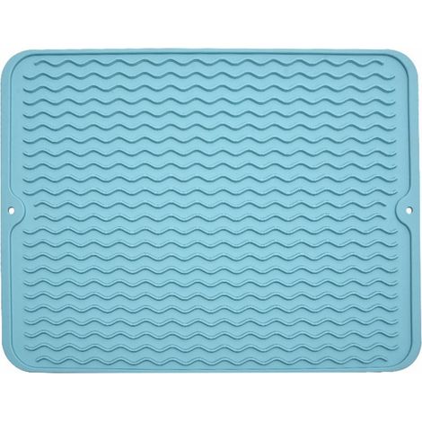 Tapis En Silicone - Tapis De Séchage Vaisselle - Tapis Antidérapant Pour Comptoir Cuisine Évier Réfrigérateur Tiroir - 450 °F - 1 Pièce (1/5)